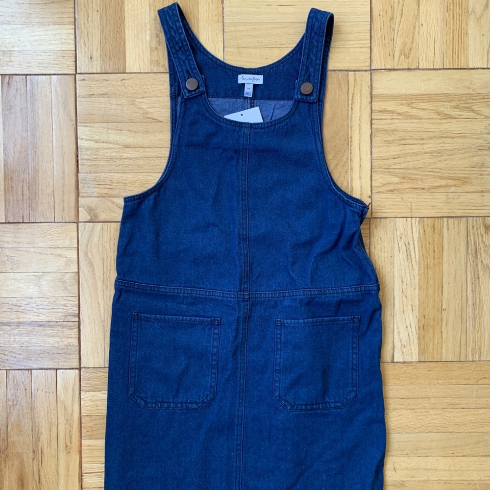 NWT Denim Overall Dress